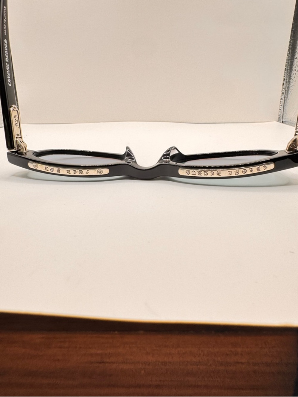 Chrome Hearts Little Dinger Havana Glasses 925 Silver 54-18-152 Japan - Picture 5 of 9